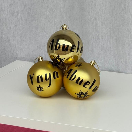 Bolas de Navidad personalizadas - 8 cm